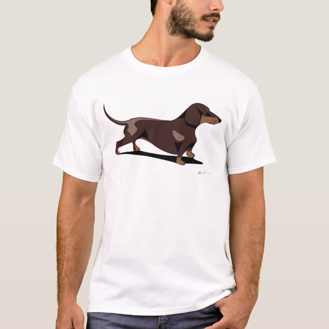 T-shirt Roupa do Dachshund de Dachsmania (Frente)