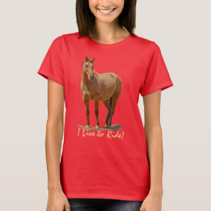 T-shirt Roupa do Designer de Equinos de Cavalos