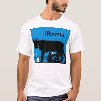 T-shirt roupa do iRoma (azul)