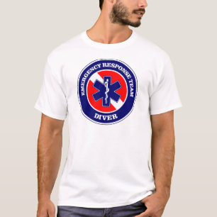 T-shirt Roupa do mergulhador de ERT