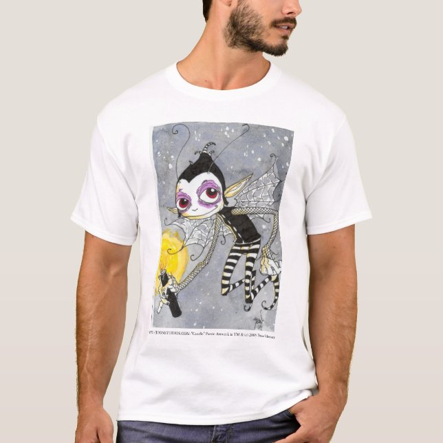 T-shirt Roupa do país das fadas da "vela" (Frente)