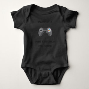 T-shirt Roupa engraçada do bebê - Gamer pequeno