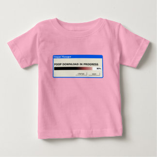 T-shirt Roupa engraçada para bebê com desenho de cocô cain