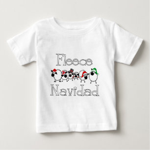T-shirt Roupa engraçado do Natal de Navidad do velo