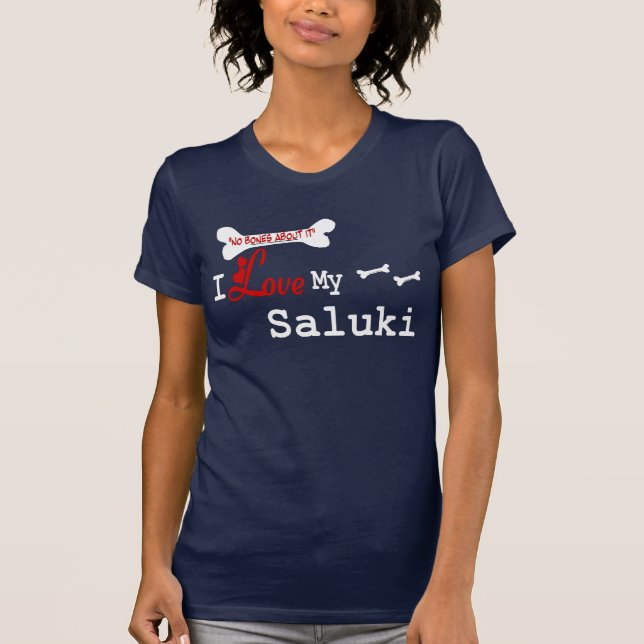 T-shirt Roupa Saluki (I Love) (Frente)