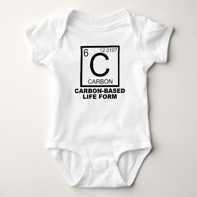 T-shirt Roupas de Bebê Engraçadas de Forma de Vida à Base  (Frente)