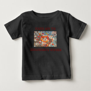T-shirt Roupas de Bebê Leve-me para a Casa da Vovó Coração