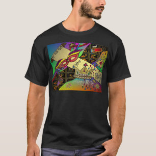 T-shirt Roupas de Presentes de Festa Judaica Purim Feliz J