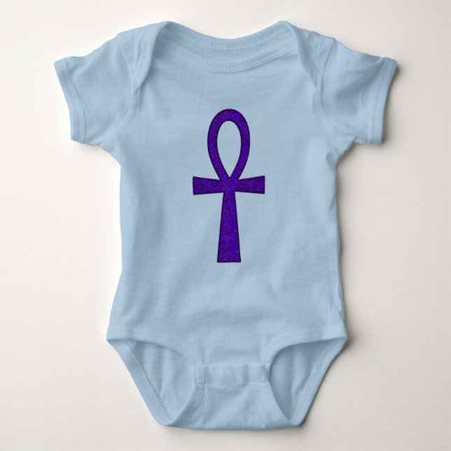 T-shirt Roxo Ankh Baby (Frente)