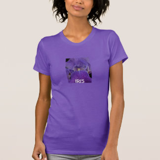 T-shirt roxo da íris