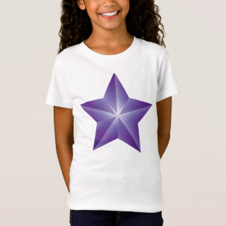 T-shirt roxo das meninas da estrela