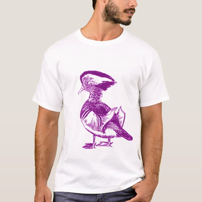 T-shirt roxo do pato (Frente)