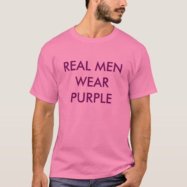 T-shirt roxo dos homens (Frente)