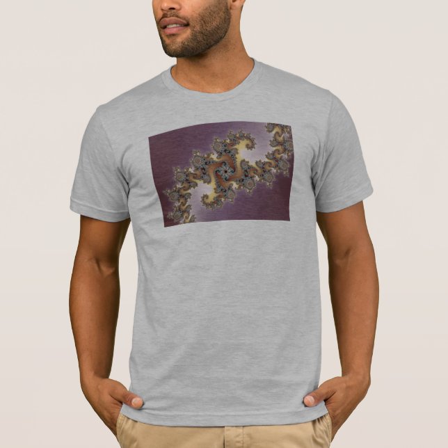 T-shirt Roxo - Fractal (Frente)