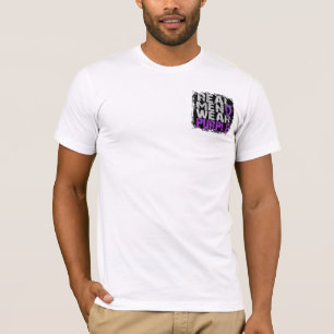 T-shirt Roxo real do desgaste de homens do lúpus