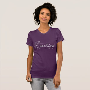 T-Shirt Roxo-Roxo-Roxo-De-Mancha Curta