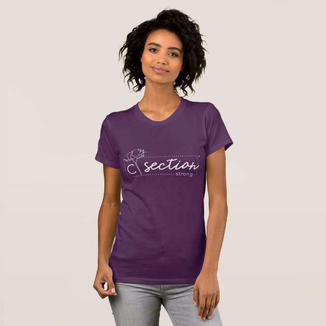 T-Shirt Roxo-Roxo-Roxo-De-Mancha Curta (Frente Completa)