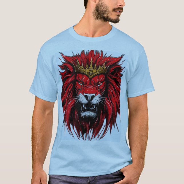 T-Shirt Royal Red Lion - Rei da Arva da Selva (Frente)