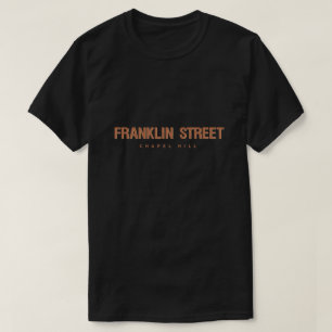 T-shirt Rua Chapel Hill North Carolina de Franklin