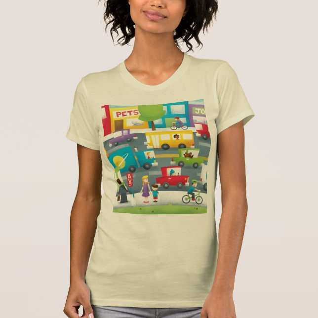 T-shirt Rua da cidade (Frente)