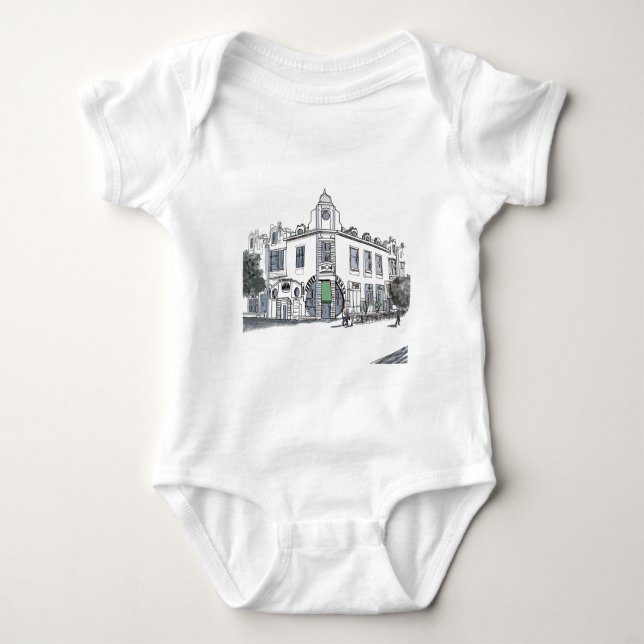 T-shirt rua da cidade antiga (Frente)