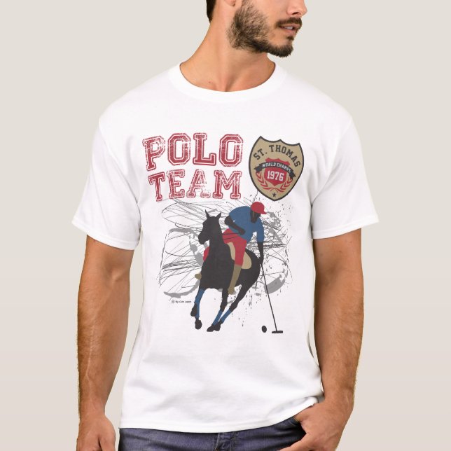T-shirt Rua da Equipe Polo. Thomas (Frente)
