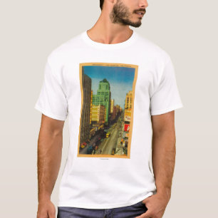 T-shirt Rua de Broadway em Los Angeles, CA