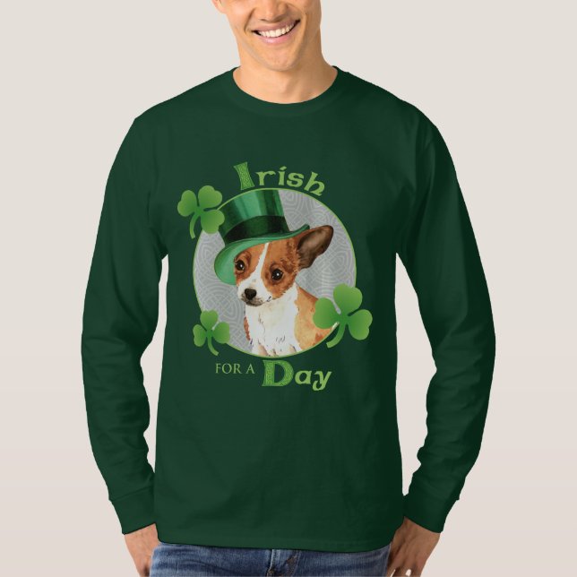 T-shirt Rua, Dia de Patrick Chihuahua (Frente)