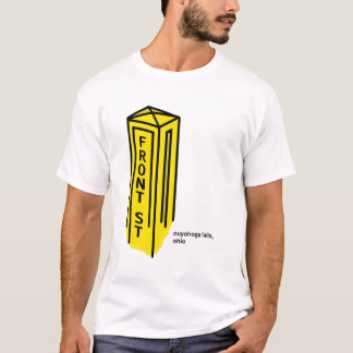 T-shirt Rua dianteira - quedas de Cuyahoga, Ohio S/S