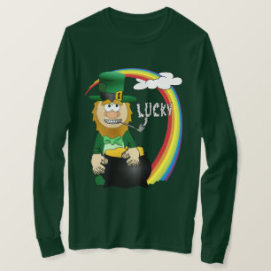 T-shirt Rua, Leprechaun do Dia de Patrick