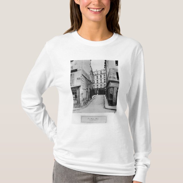 T-shirt Rua Maitre Albert Paris, 1858-78 (Frente)
