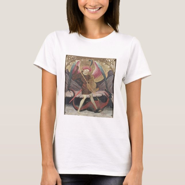 T-shirt Rua Michael Vanquishing Mau, c.1480 (tempera no pa (Frente)