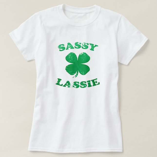 T-shirt Rua Sassy Lassie. (Frente do Design)