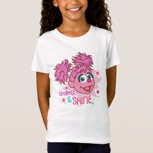 T-shirt Rua Sésamo | Abby Cadabby - Sparkle & Shine (Frente)