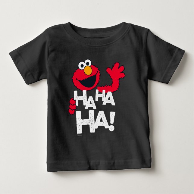 T-shirt Rua Sésamo | Elmo - Ha Ha Ha Ha! (Frente)