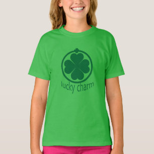 T-shirt Ruas. Dia dos Patricks. Garotas do Charm Clover