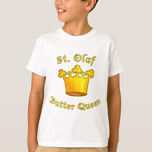 T-shirt Ruas. Produtos Rainhas para Manteiga de Olaf (Frente)