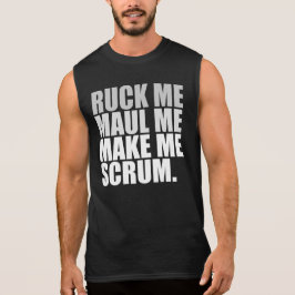 T-SHIRT RUCK ME MAUL ME FAZER ESCRUM. RUGBY LOVER SHIRT