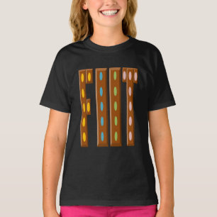 T-shirt Ruffle preto Desenho FUTEBOL CHOCOLATE