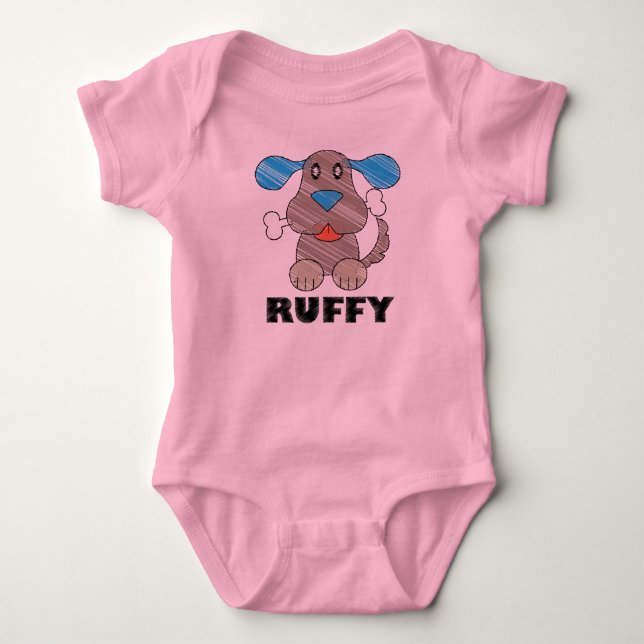 T-shirt Ruffy -  de biquetê de Baby Jersey (Frente)