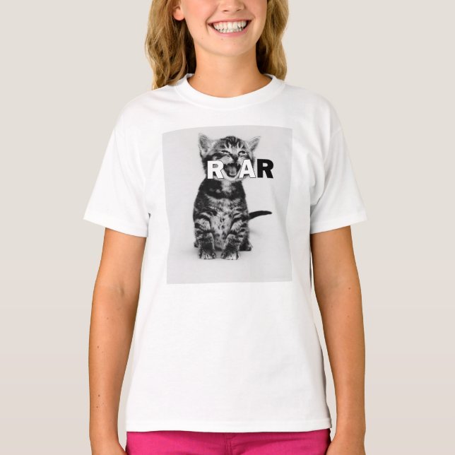 T-SHIRT RUGIDO DO GATINHO (Frente)