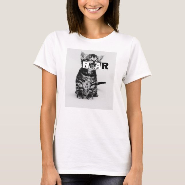 T-SHIRT RUGIDO DO GATINHO (Frente)