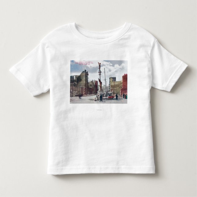 T-shirt Ruins Ao Longo Da Rua Mason, Estatuto da Union Squ (Frente)