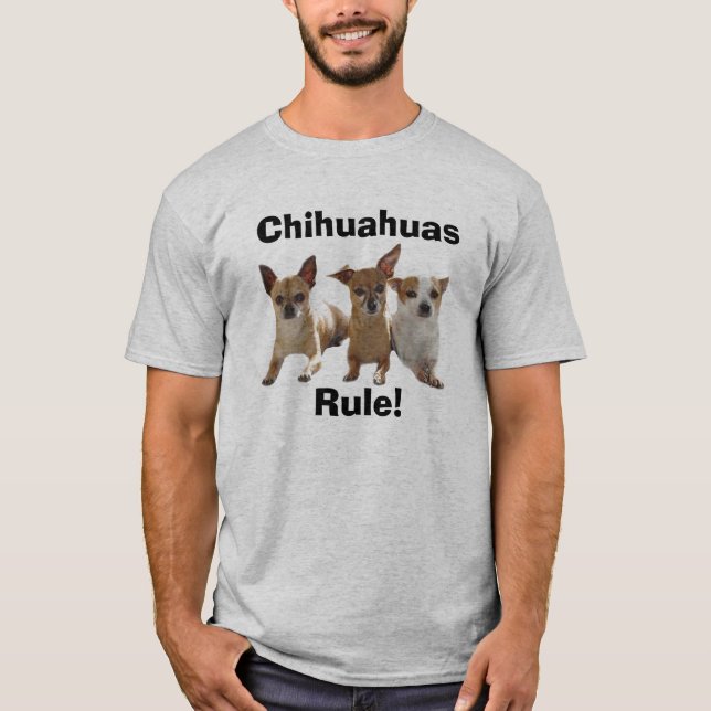 T-shirt RuleT-Camisa das chihuahuas (Frente)