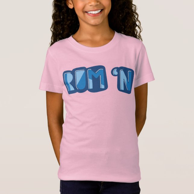 T-shirt Rum 'n, inglês, Yorkshire Slang (Frente)