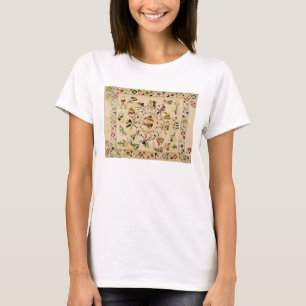 T-shirt Rumal: cobrir quadrado do bordado que mostra o