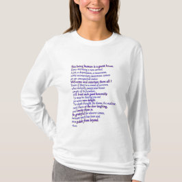 T-shirt Rumi: ser do ser humano é uma residencial