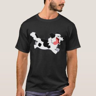 T-shirt Running bonito de border collie dos