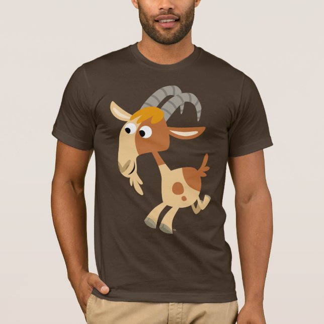 T-shirt Running da cabra dos desenhos animados (Frente)