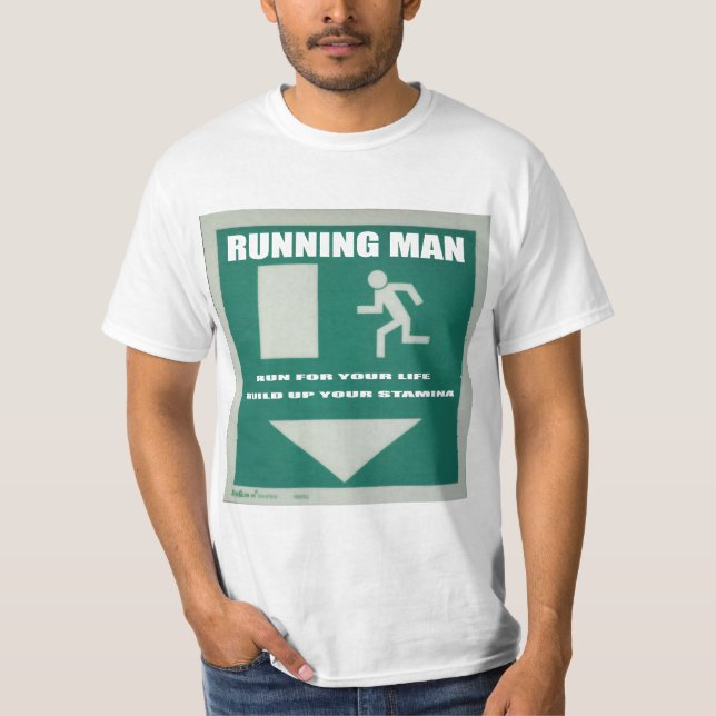 T-shirt Running do homem (Frente)